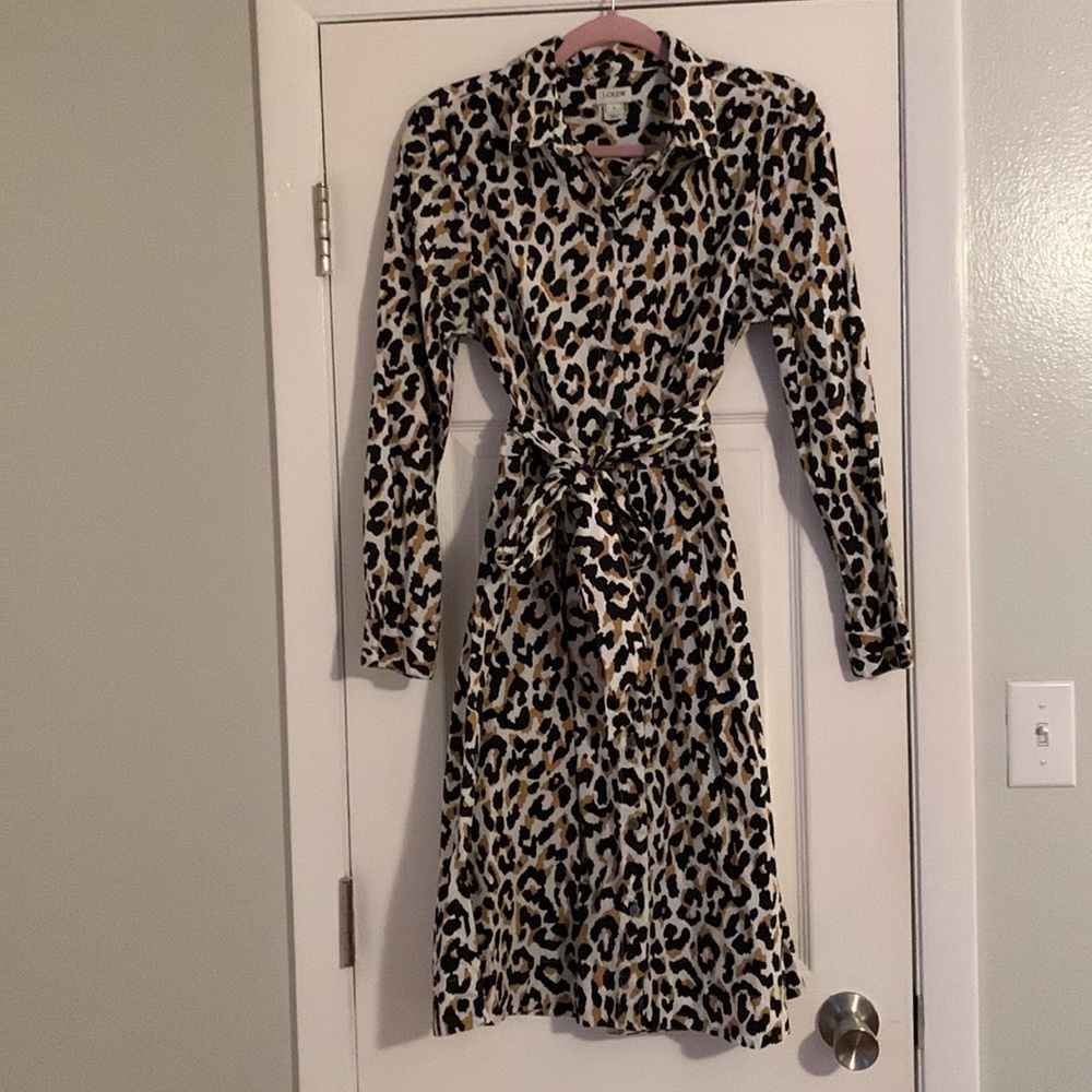 J crew leopard dress